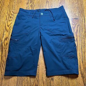 KÜHL Horizn Style Shorts Womens Size 4 Black Cargo Pockets Hiking Outdoor 6304